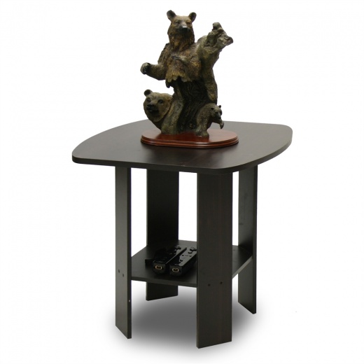 Simple Design End/Side Table, Espresso