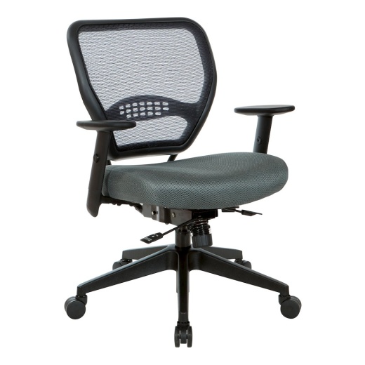 Space Seating Air Grid Back and Grey Mesh Seat Office Chair