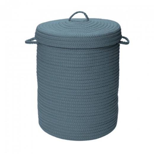 Simply Home Solid Lake Blue 16X16x24 Hamper W/ Lid