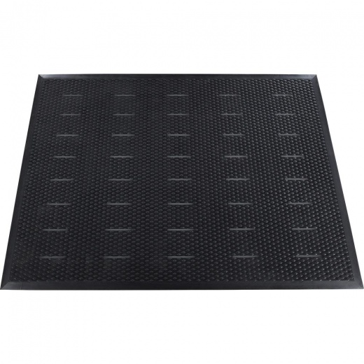 Genuine Joe Anti-Fatigue Floor Mats, Marble Top, 24 Width x 36 Depth x  0.50 Thickness - Gray 