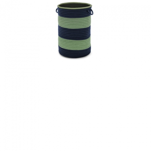 Color Block Navy/Green 16X24 Hamper