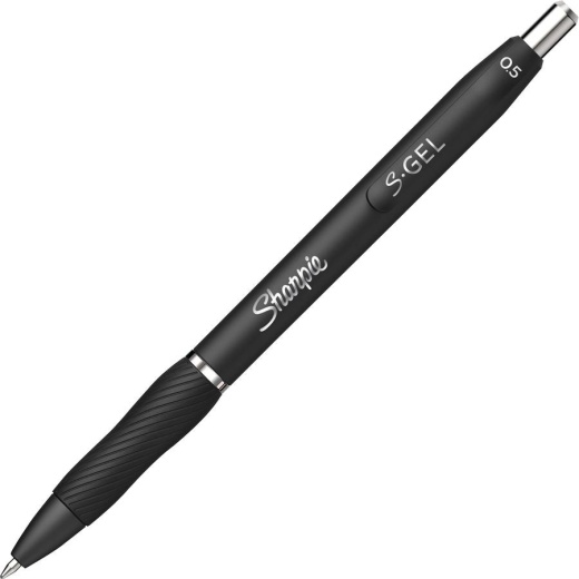 Zre 6pcs Black Gel Pens 0 5mm Pens Fine Point Smooth Writing Pens  Retractable Fine Tip