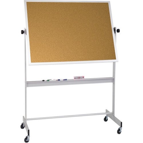 Best-Rite Porcelain Markerboard/Natural Cork - Aluminum Trim 4'X6'