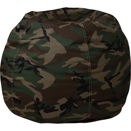 Small Camouflage Refillable Bean Bag Chair for Kids and Teens