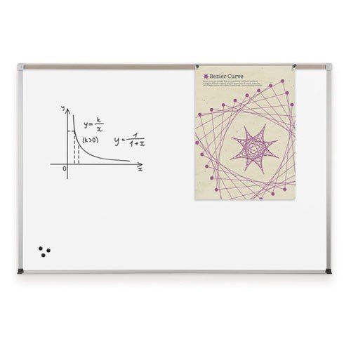 Best-Rite Abc - Porcelain Markerboard, Map Rail - 1.5 X 2