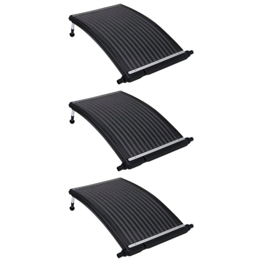 Vidaxl Curved Pool Solar Heating Panels 3 Pcs 43.3"x25.6"