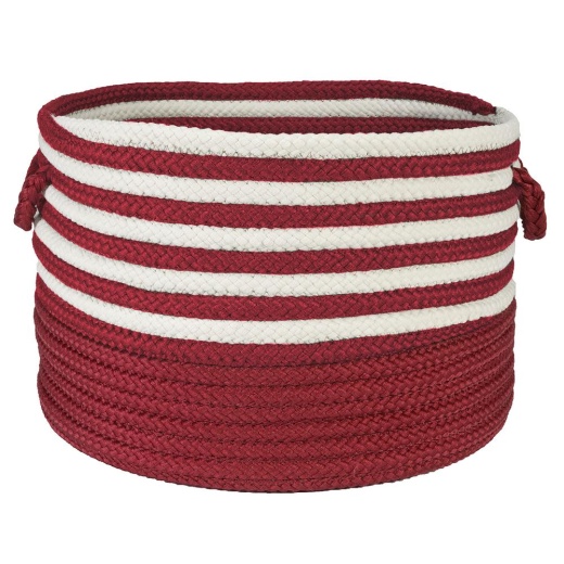 Candy Swirl Storage Red & White 18"x12" - Colonial Mills