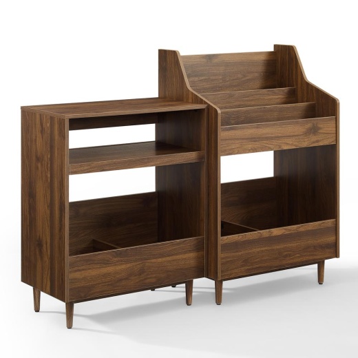 Crosley Brands Liam 2Pc Record Player Stand And Vinyl Storage Set