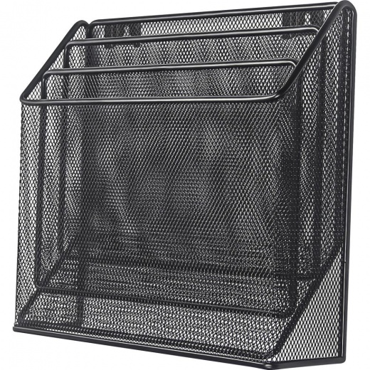 Lorell Mesh Desktop Organizer - 3 Tier