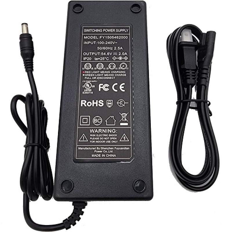 Mototec Fury 48V Charger Lithium Barrel End