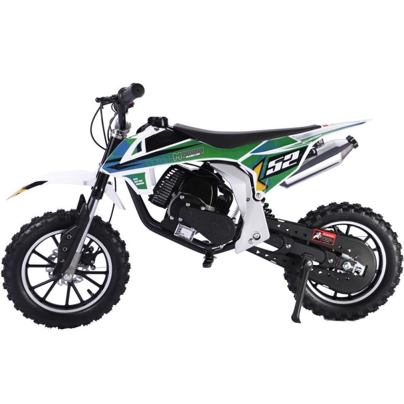 Mototec Warrior 52Cc 2Stroke Kids Gas Dirt Bike Green
