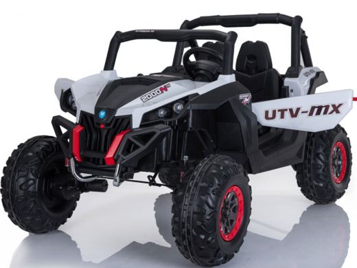 Mini Moto UTV 4X4 12V White (2.4Ghz RC) - Perfect for Little Adventures