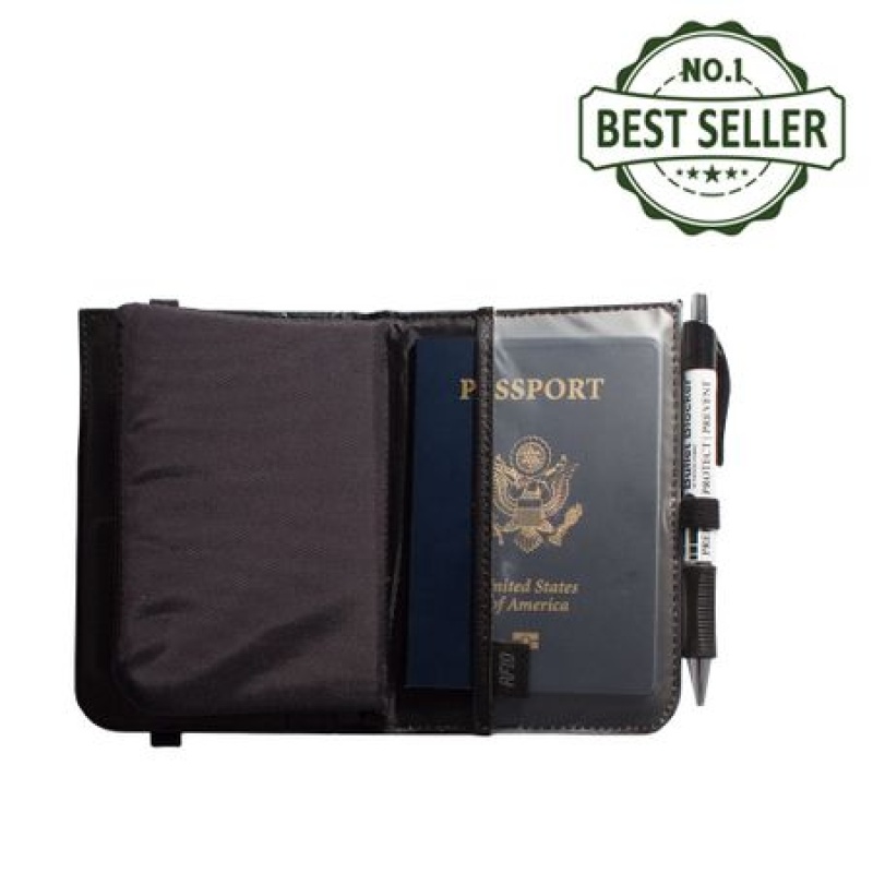 NIJ IIIA Bulletproof Leather Passport Wallet