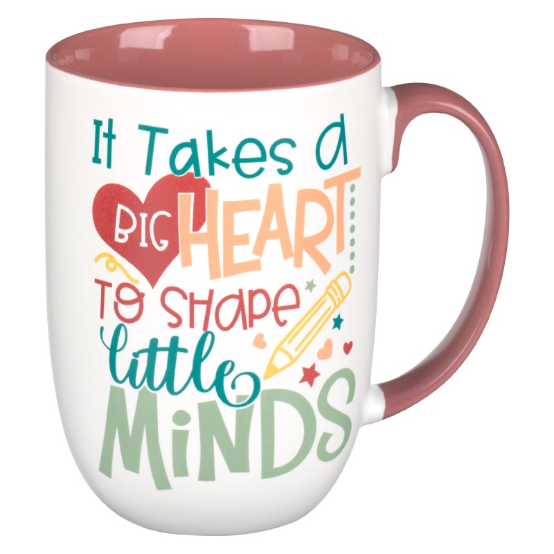 Mug Red Big Heart To Shape Minds