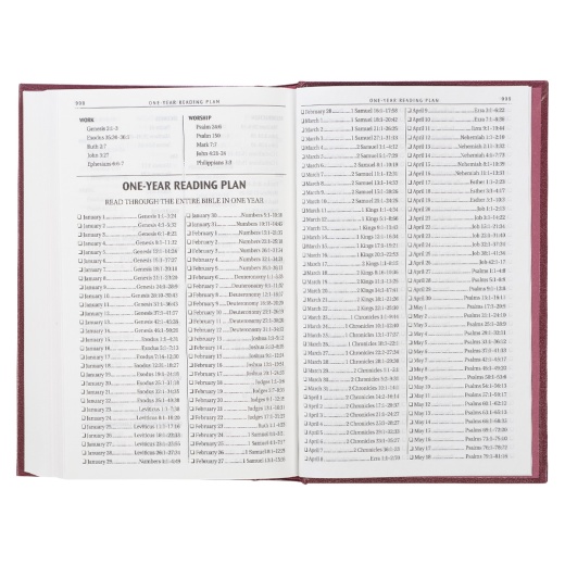Kjv Bible Pew Worship Hardcover, Burgundy