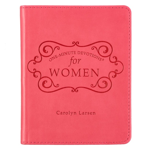 Pink Faux Leather One-Minute Devotions for Women Devotional