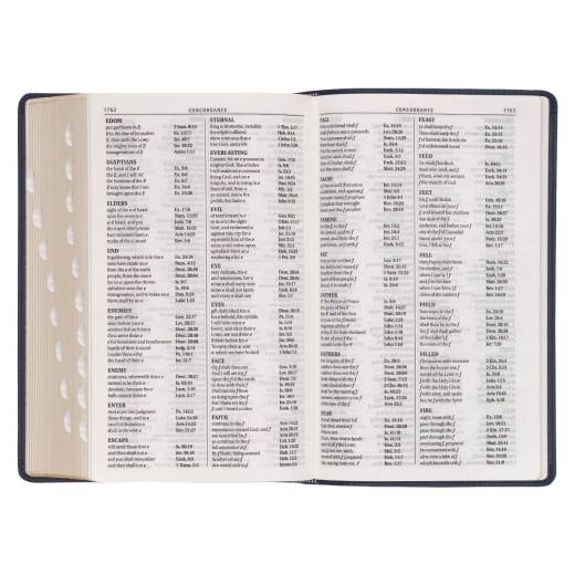 Kjv Bible Giant Print Standard-Size Faux Leather, Dark Blue