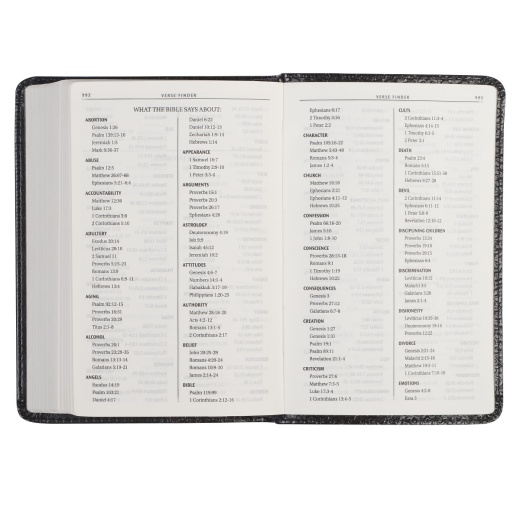 Kjv Bible Mini Pocket Faux Leather, Black