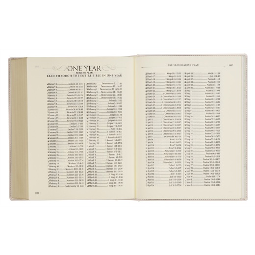 Kjv Note-Taking Bible Lp Faux Leather Hc, White Floral