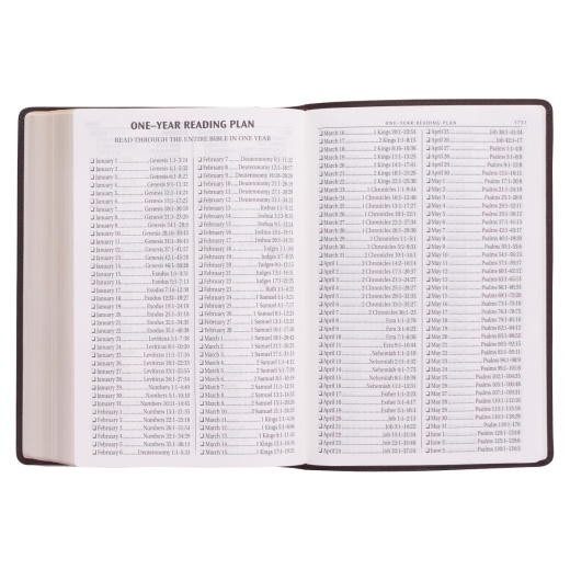 Kjv Bible Super Giant Print Faux Leather, Dark Brown