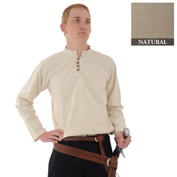 Heavy Cotton Shirt: Natural, Large