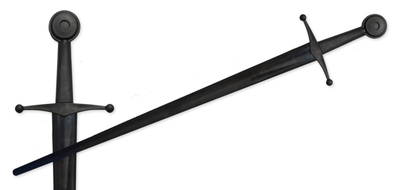 Xtreme Synthetic Sparring Single Hand Sword: Black Blade