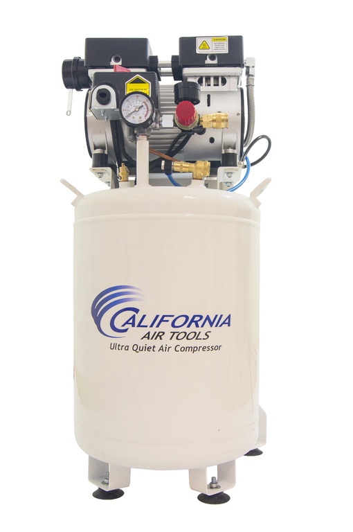 California Air Tools 1.0 Hp Ultra Quiet & Oil-Free Industrial Air Compressor with Air Dryer and Aftercooler 10010LFDC EZ-1-2321 Auto Drain Valve Factory Installed