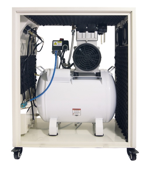 California Air Tools Ultra Quiet and Oil-Free 2.0 Hp Air Compressor in Sound Proof Cabinet 10020SPC