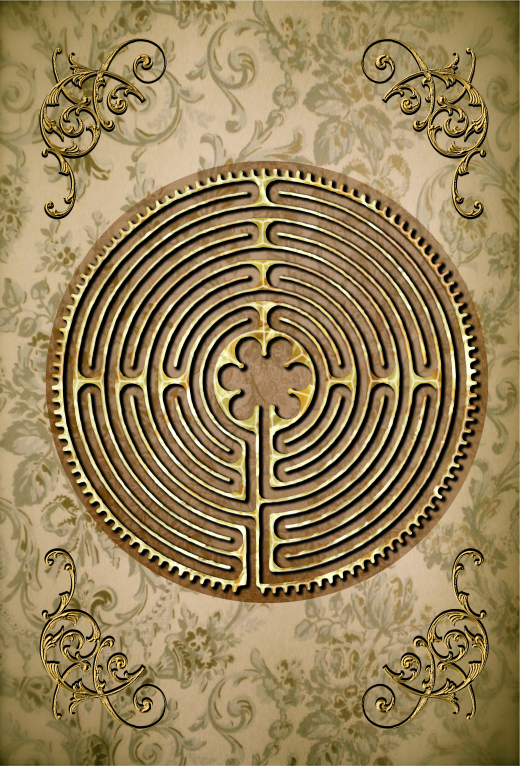 Chartres Cathedral Labyrinth Mindful Tracing Art Journal - Victorian