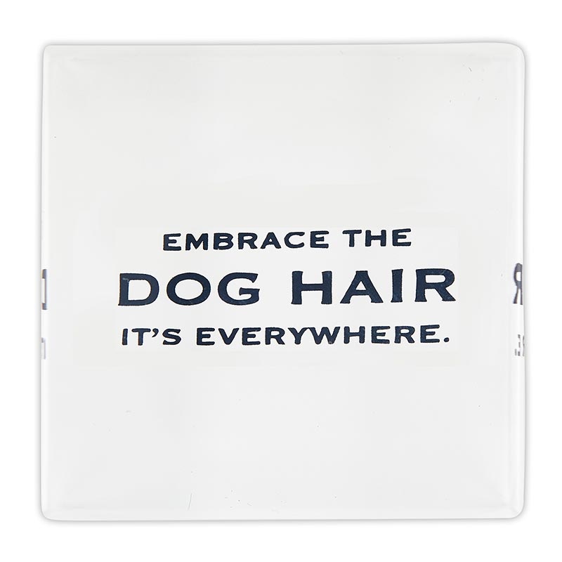 Face To Face Lucite Block - Embrace The Dog Hair