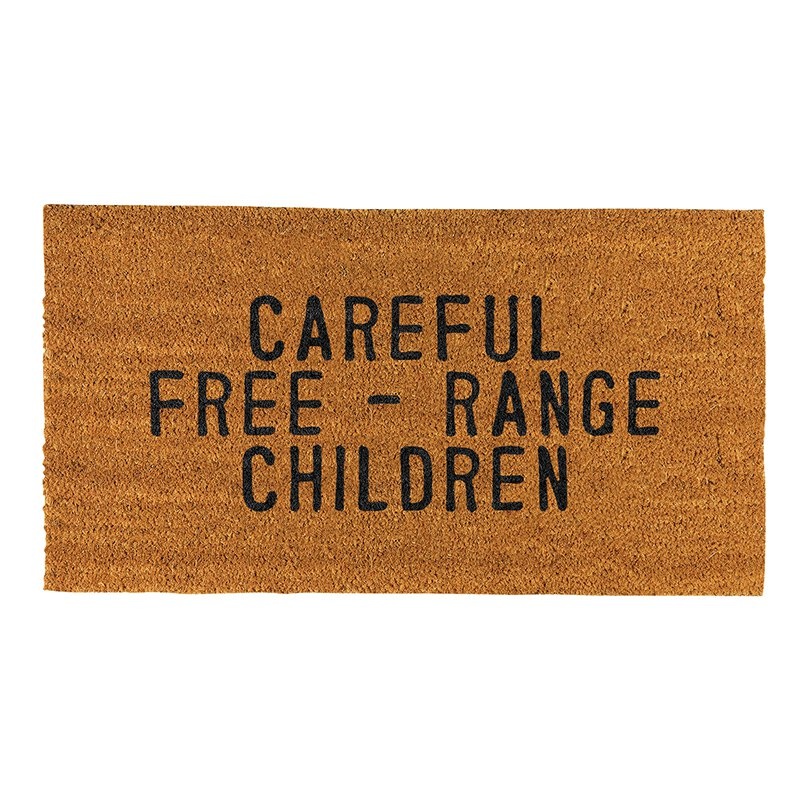 Face To Face Doormat - Careful Free - Range Children