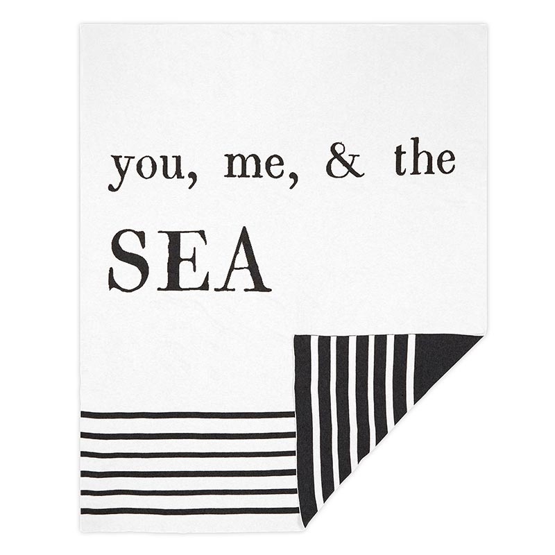 Face To Face Luxe Throw - You, Me & The Sea