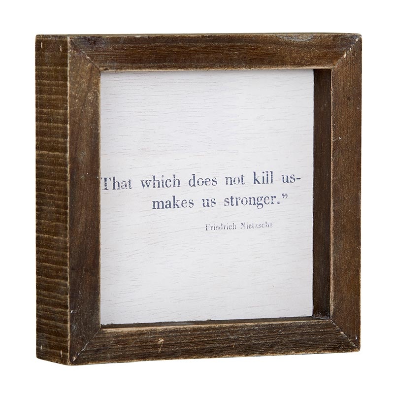 Face To Face Petite Word Board - That Which Doesn't Kill Us Makes Us Stronger