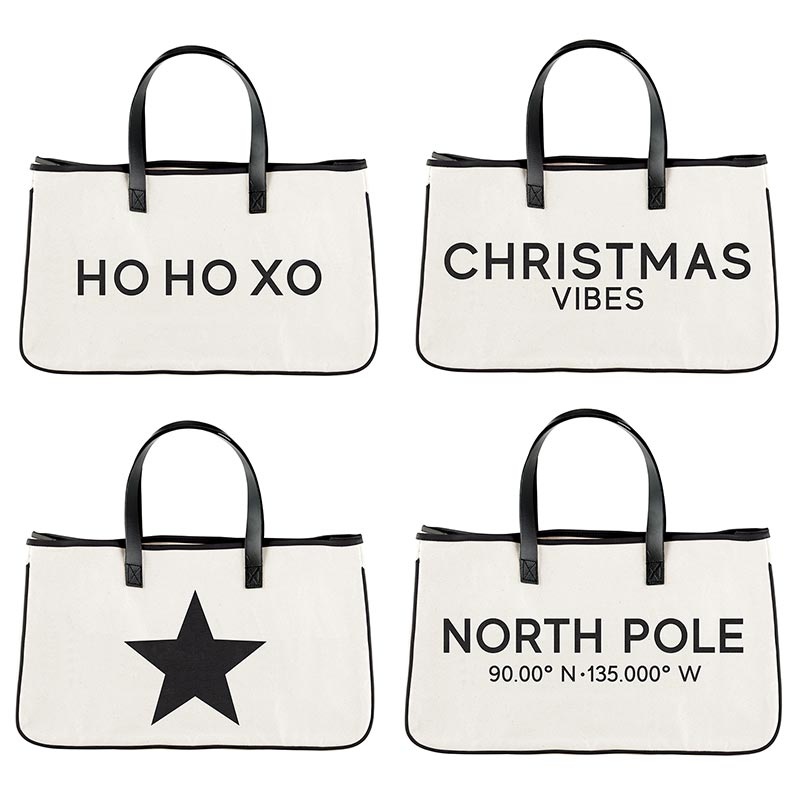 Pack Smart - Holiday Canvas Totes