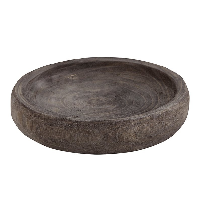 Paulownia Bowl - Small - Charcoal