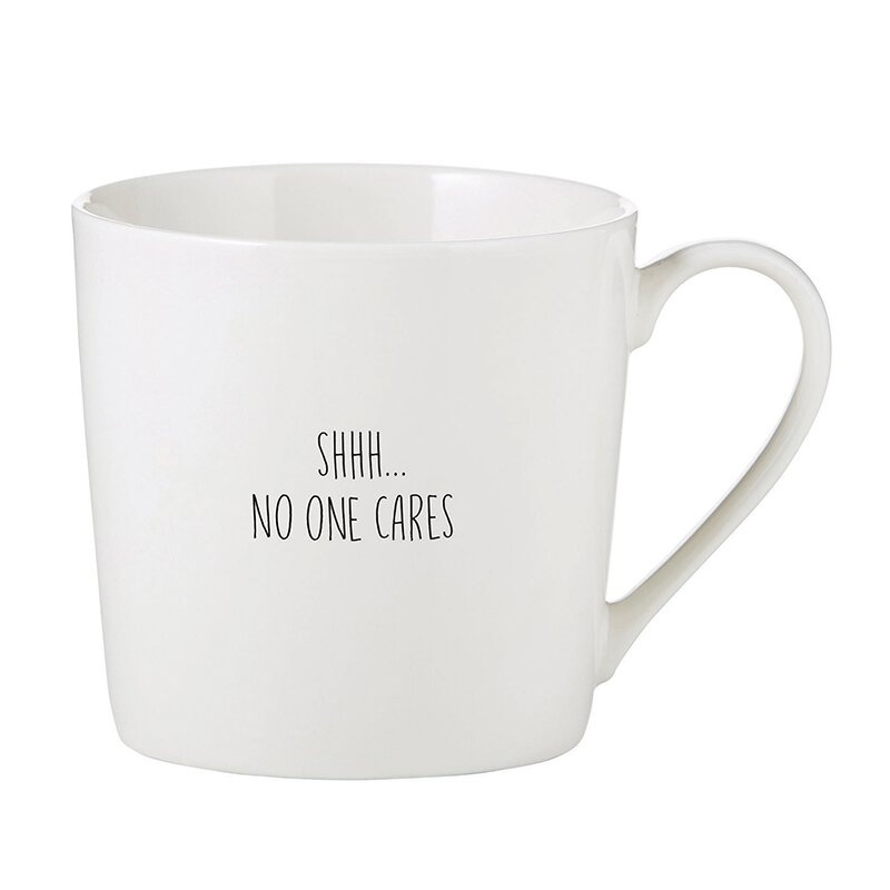 Café Mug - Shhh ..No One Cares