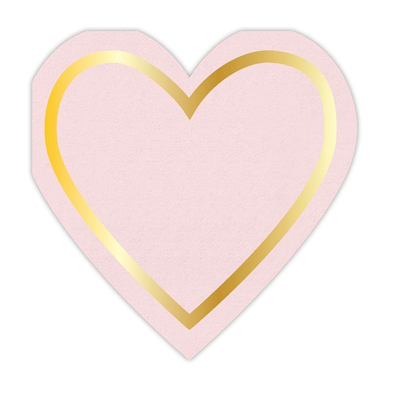 Cocktail Napkins - Hearts - 24Ct
