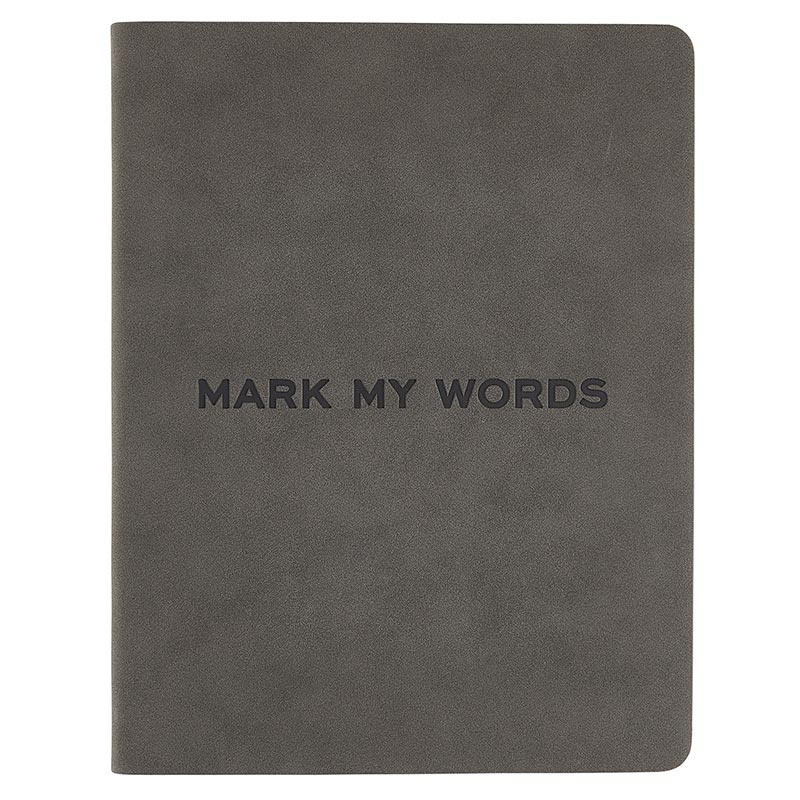 Face To Face Suede Journal - Mark My Words