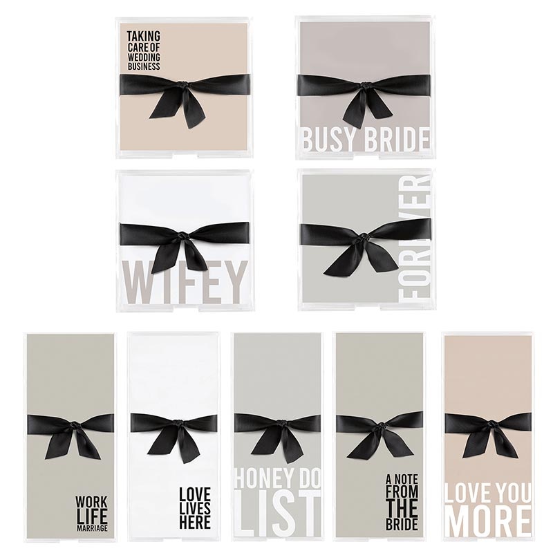 Pack Smart - Wedding Notepaper With Acrylic Trays