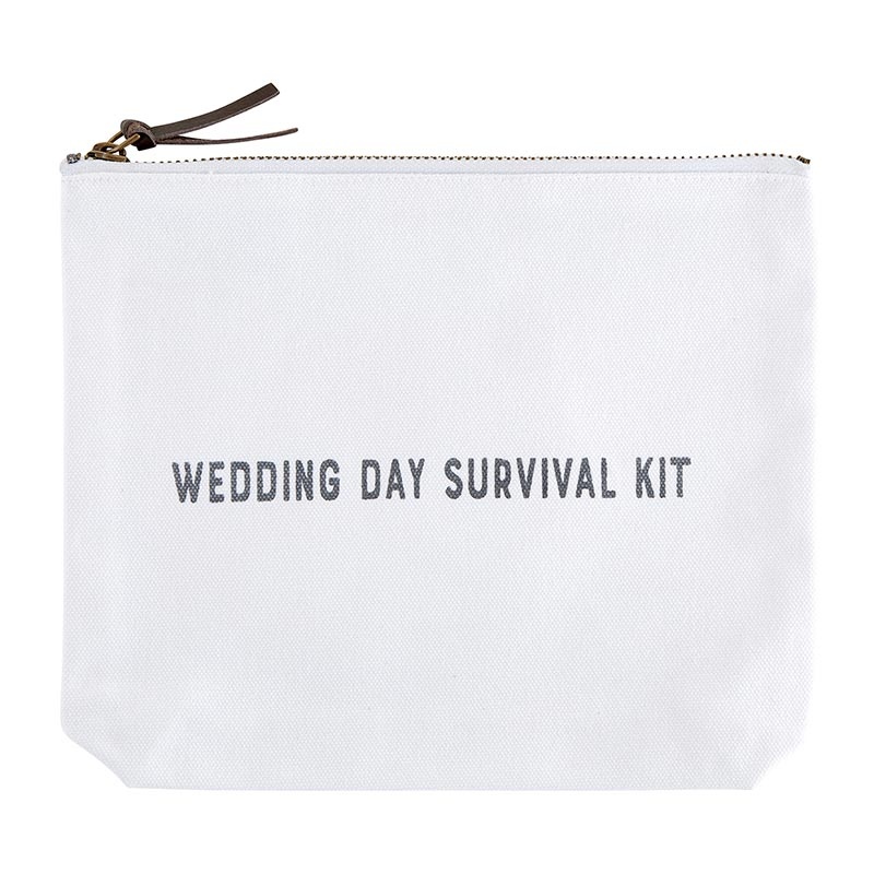 Face To Face Canvas Zip Pouch - Wedding Day Survival Kit