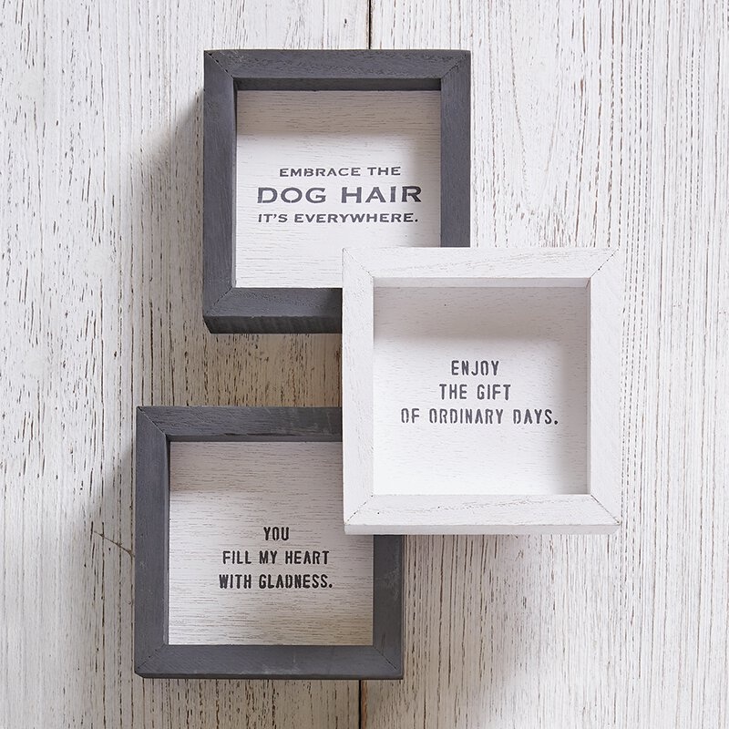 Face To Face Petite Word Board- Embrace The Dog Hair