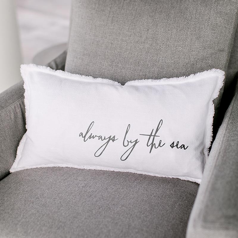Face To Face Lumbar Pillow - Always By The Sea