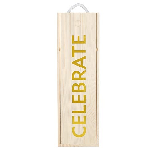 Wood Wine Box - Celebrate