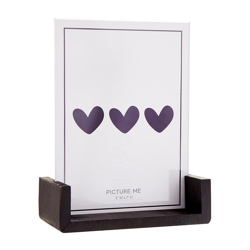 Black Paulownia Wood Picture Frame - 5 X 7"