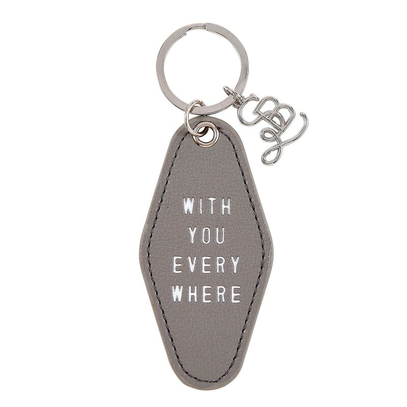 Face To Face Leather Motel Key Tag - With You Everywhere