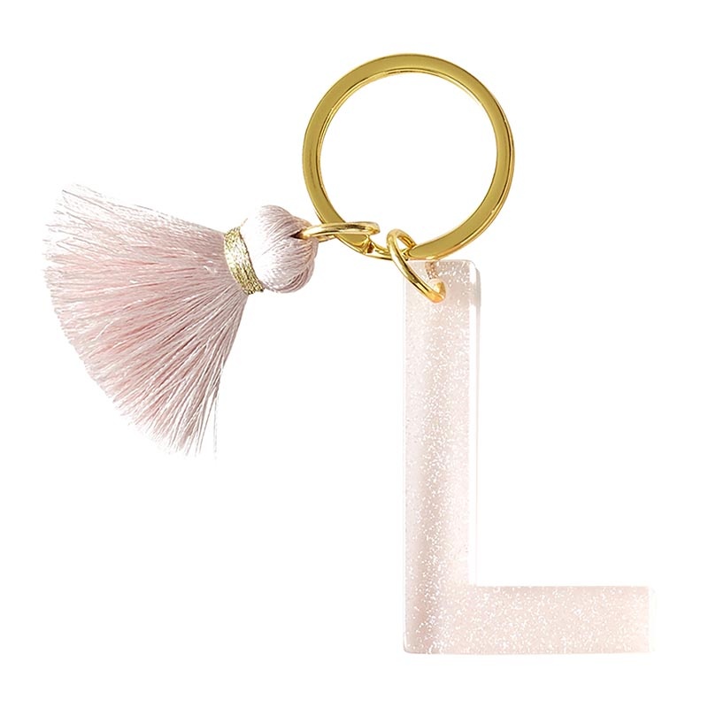 Acrylic Letter Keychain - l