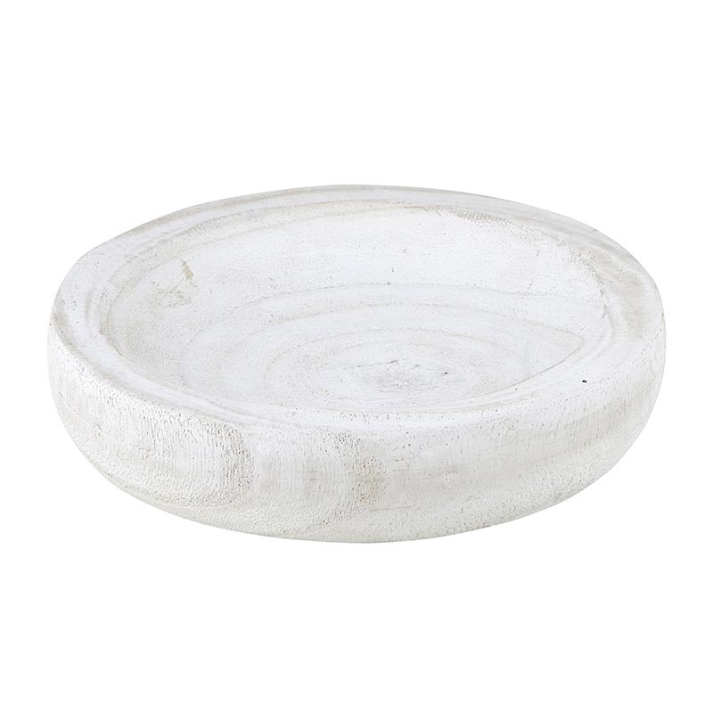 Paulownia Wood Mini Bowl - White