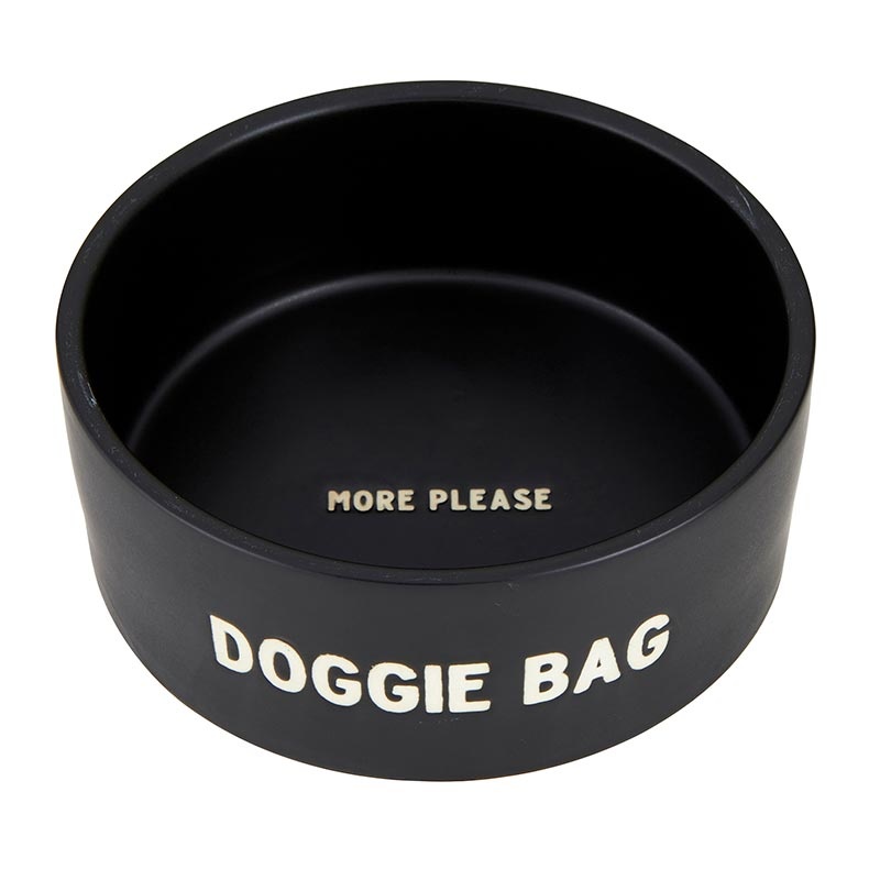 Ceramic Pet Bowl - Doggie Bag