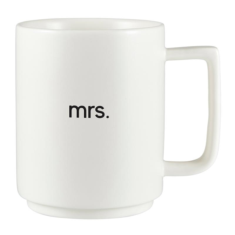 Matte Stackable Mug Set - Mr. & Mrs
