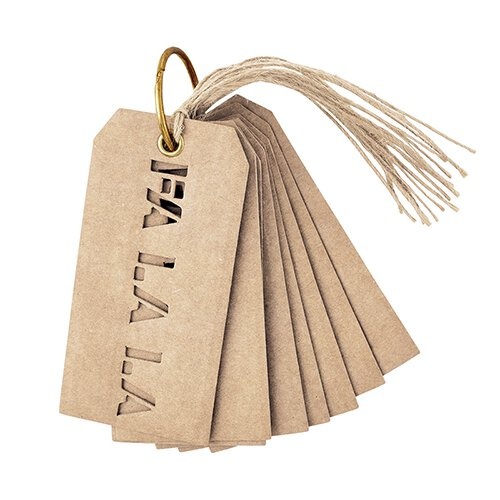 Gift Tag Book - Holiday - Cut-Out Wine Tags
